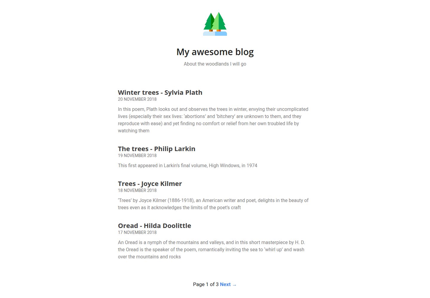 forest-time-jekyll 网站模板截图
