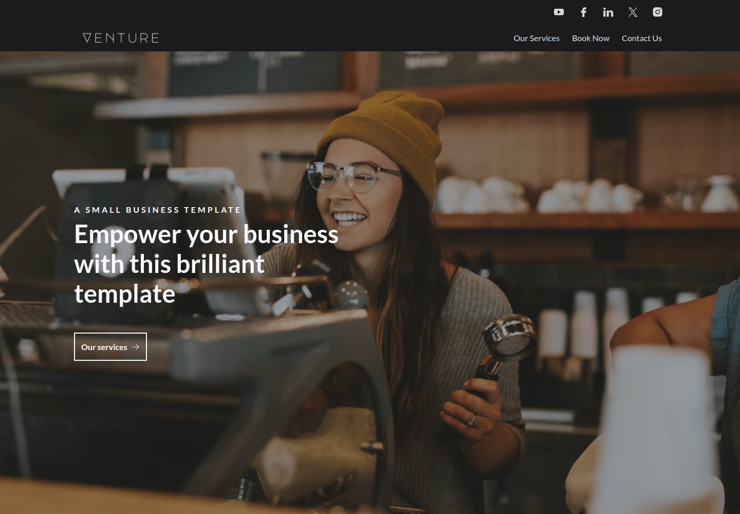 venture-eleventy-template 网站模板截图