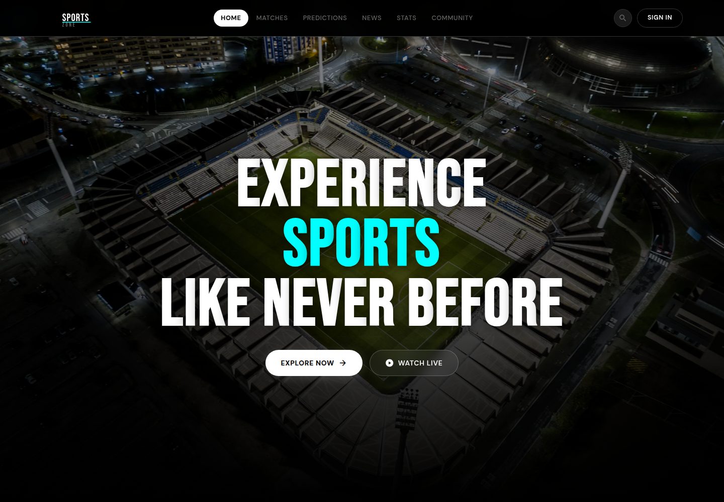 Landing-page-SportZone 网站模板截图