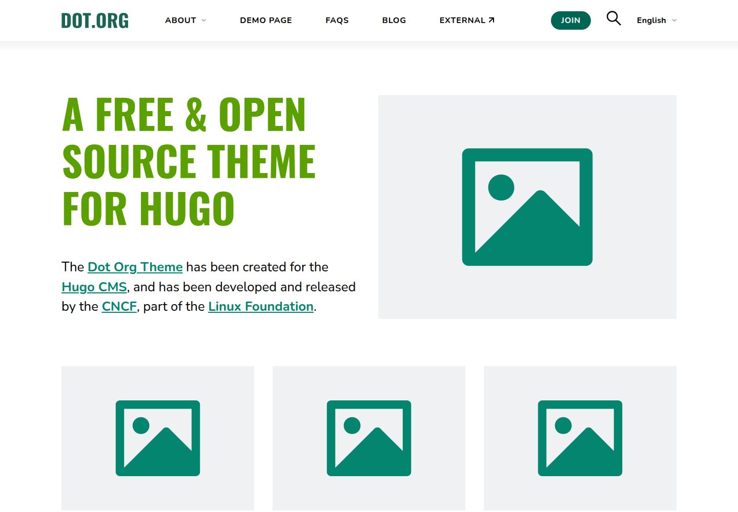 dot-org-hugo-theme 网站模板截图