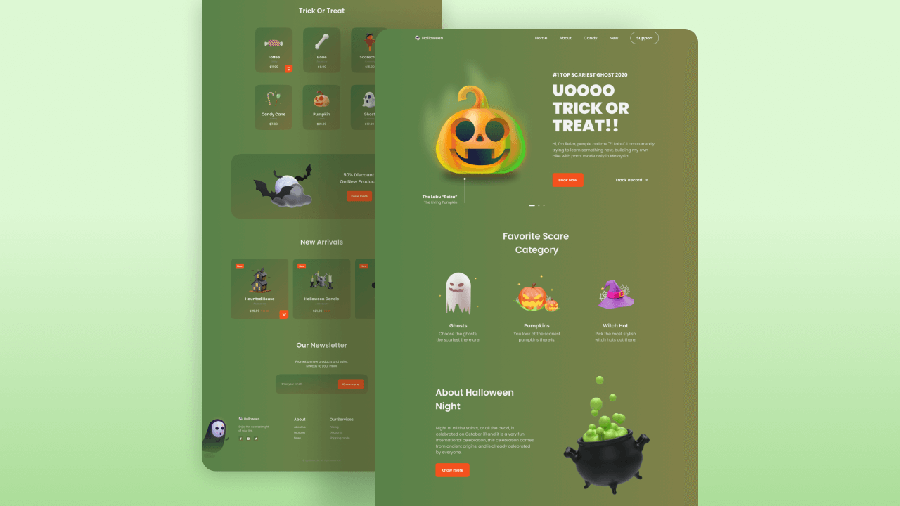 GhostlyCraft 网站模板截图