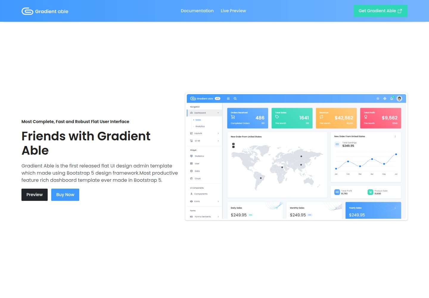 gradient-able-free-admin-template 网站模板截图