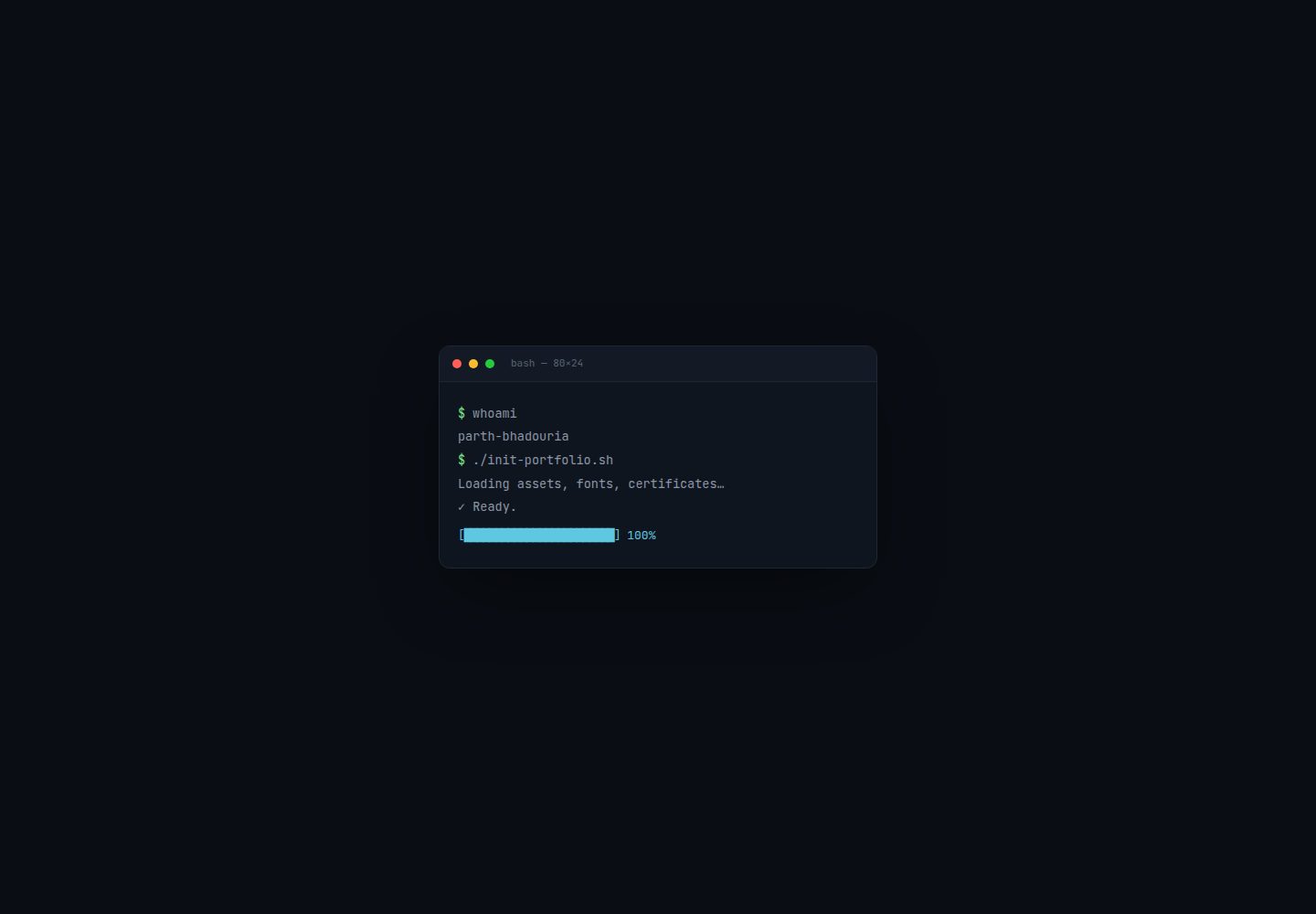 Portfolio-Website 网站模板截图
