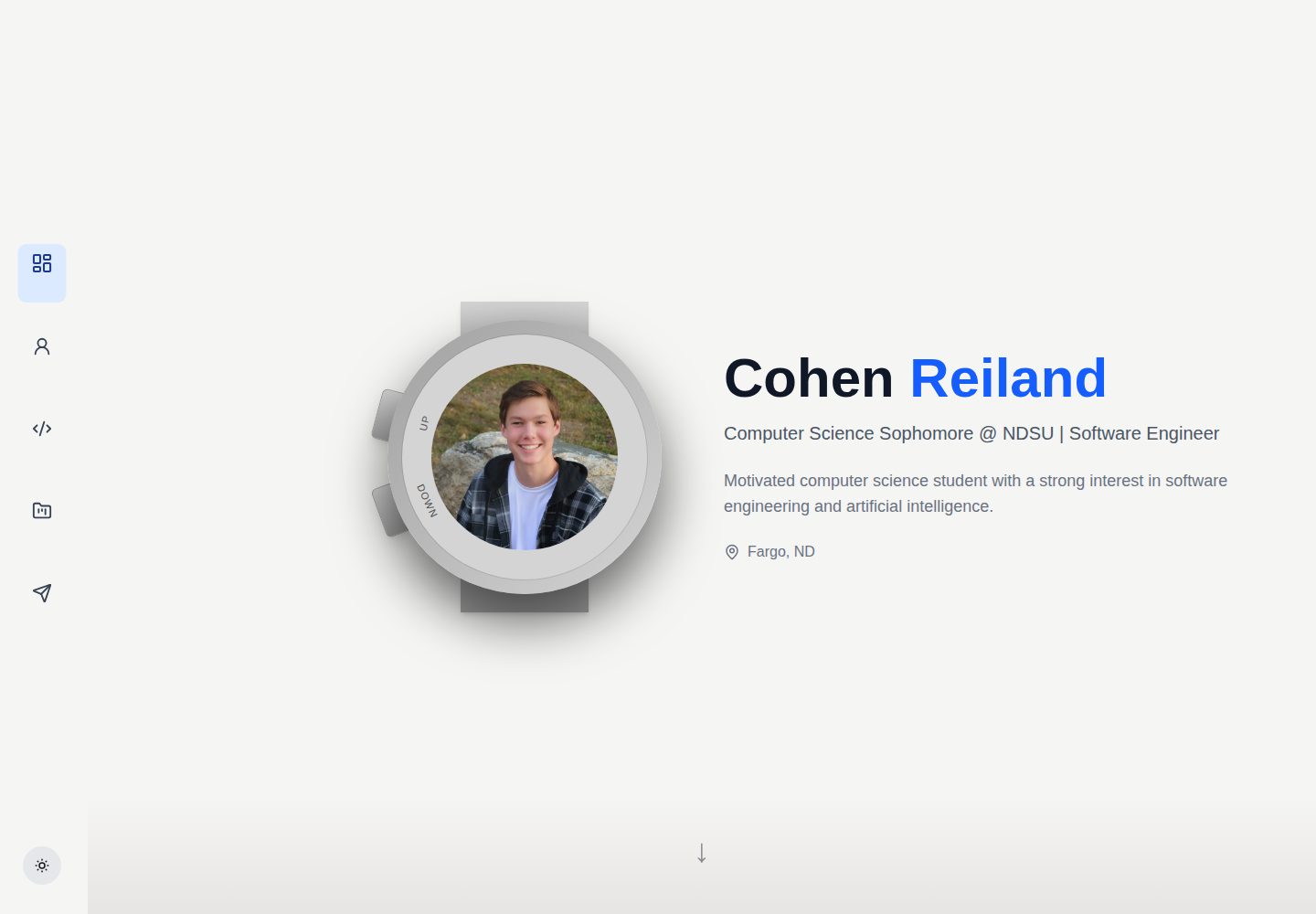 personal-portfolio 网站模板截图