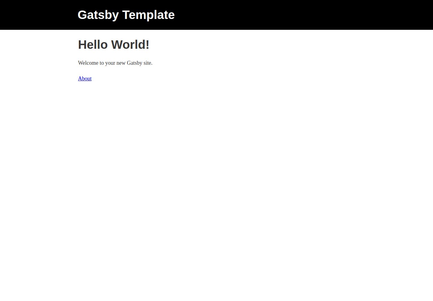 gatsby-template 网站模板截图
