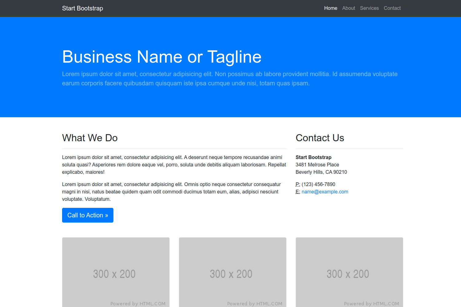 hugo-business-frontpage-theme 网站模板截图