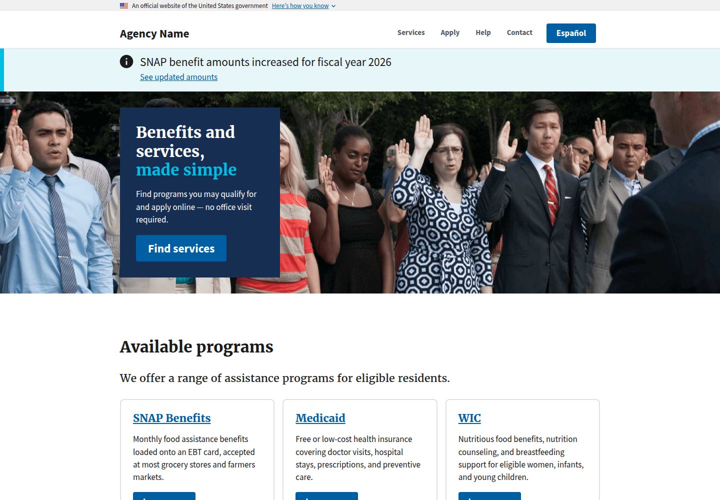 astro-gov-starter 网站模板截图
