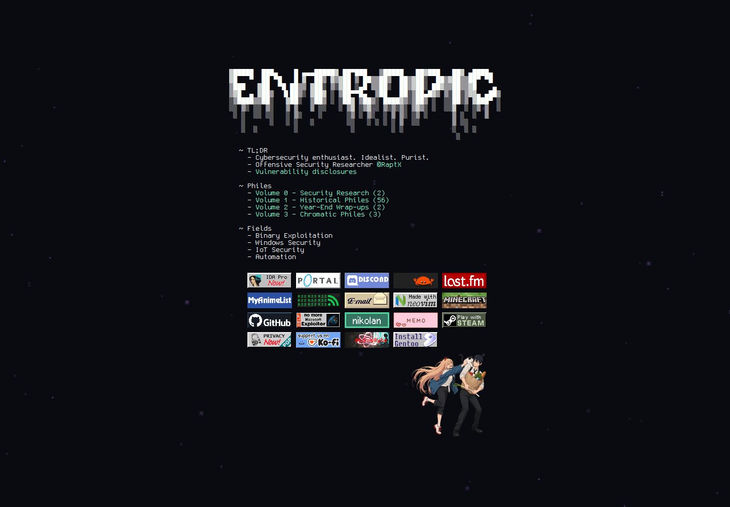 entropic 网站模板截图