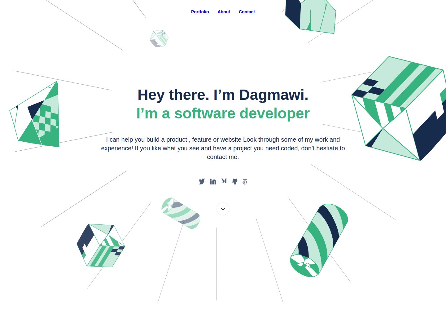 mobile-Portfolio-setup · 桌面端首页