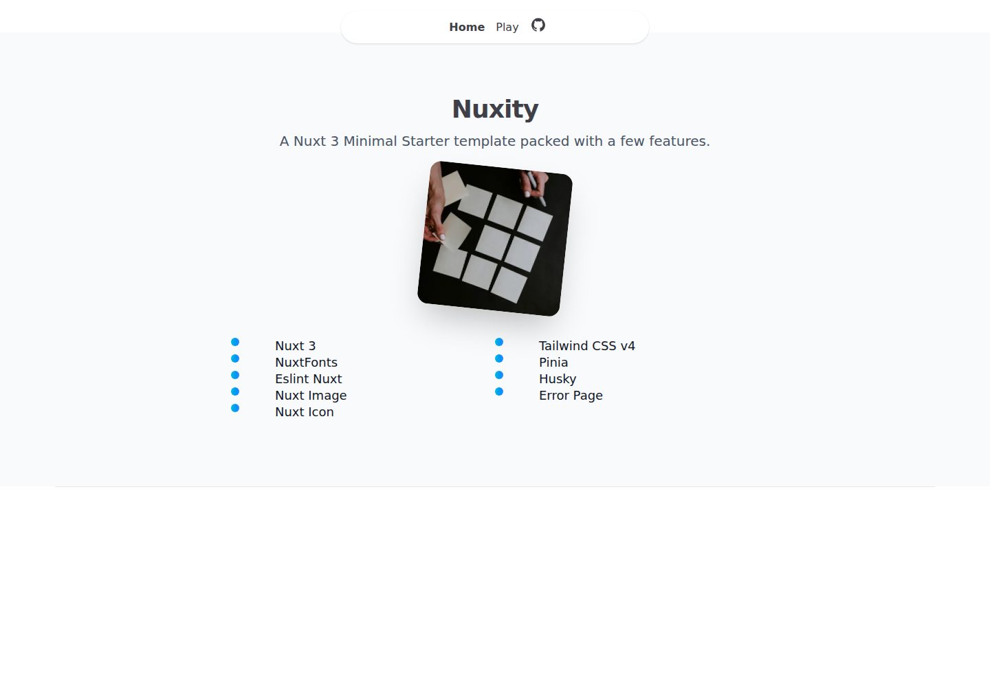 nuxt-boilerplate 网站模板截图