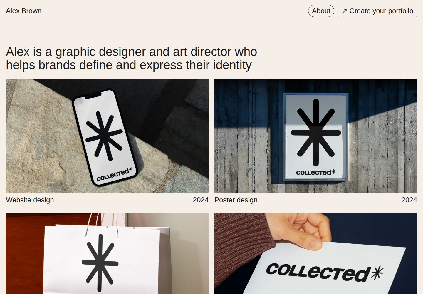 collected-nextjs-portfolio-template 网站模板截图