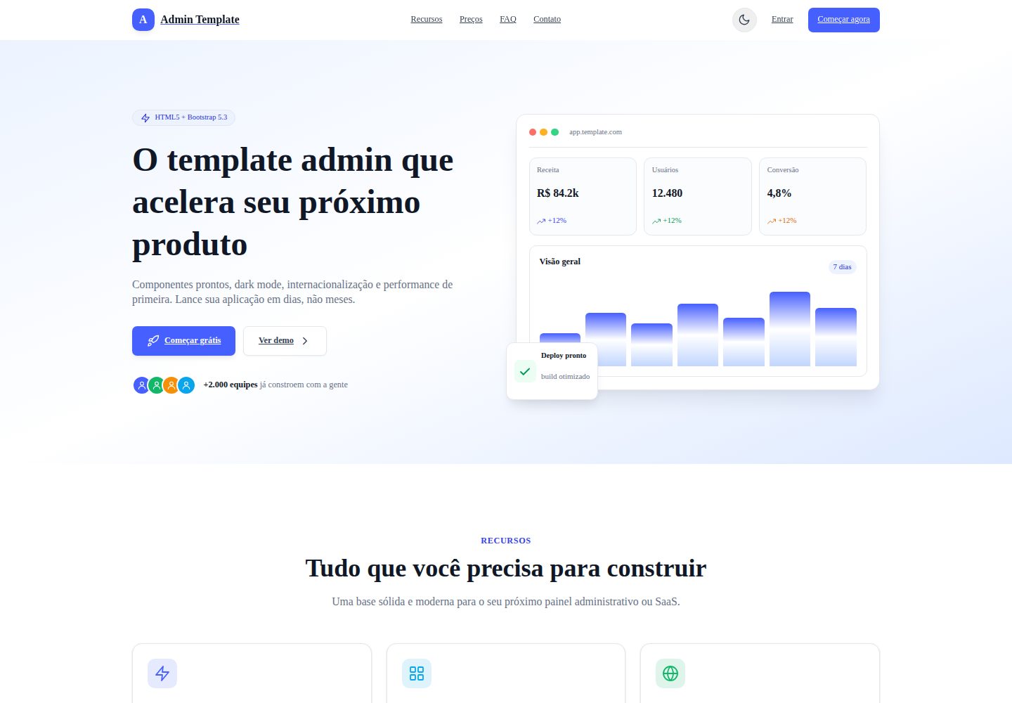bootstrap-admin-laravel 网站模板截图