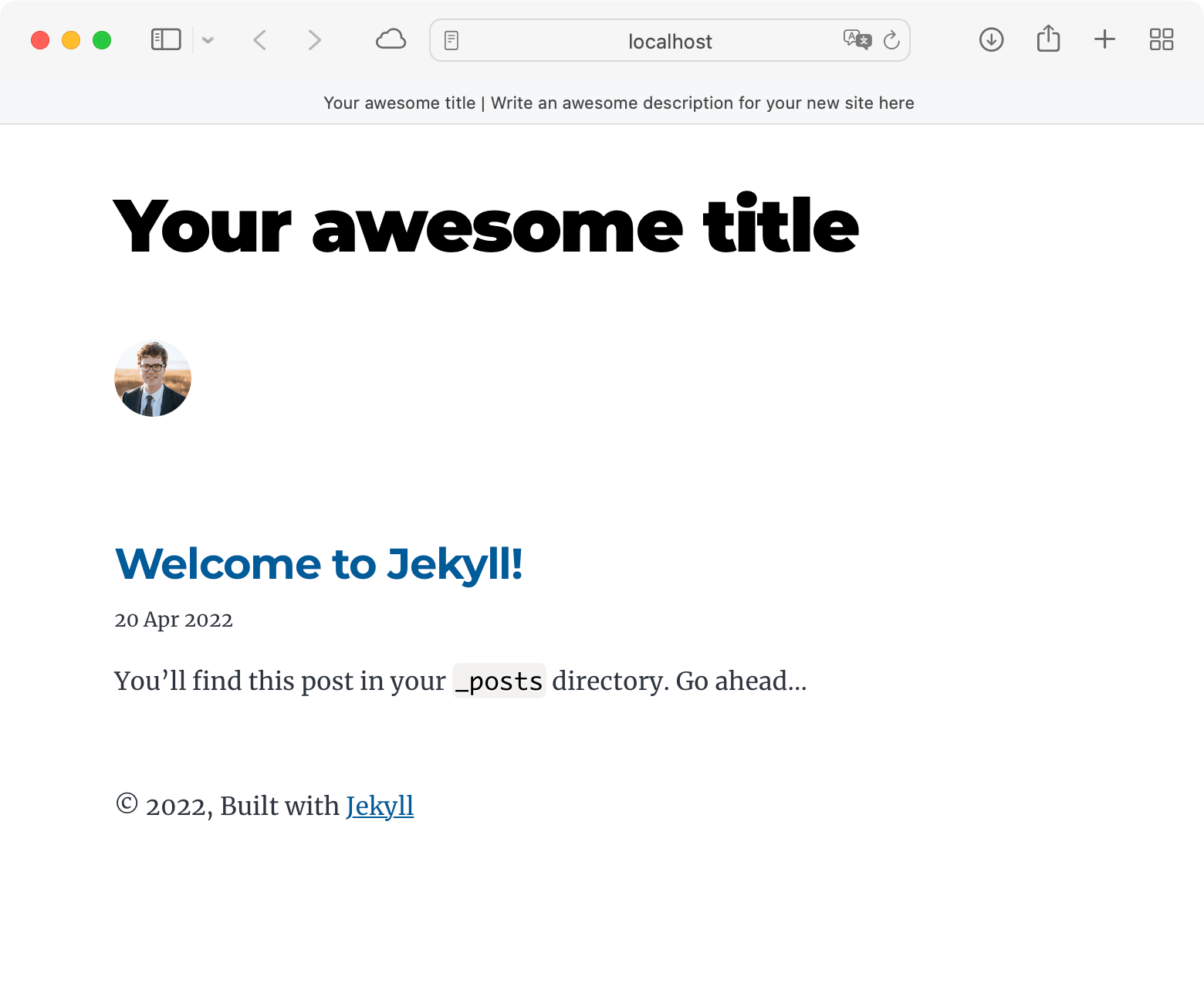 jekyll-theme-gatsby 网站模板截图