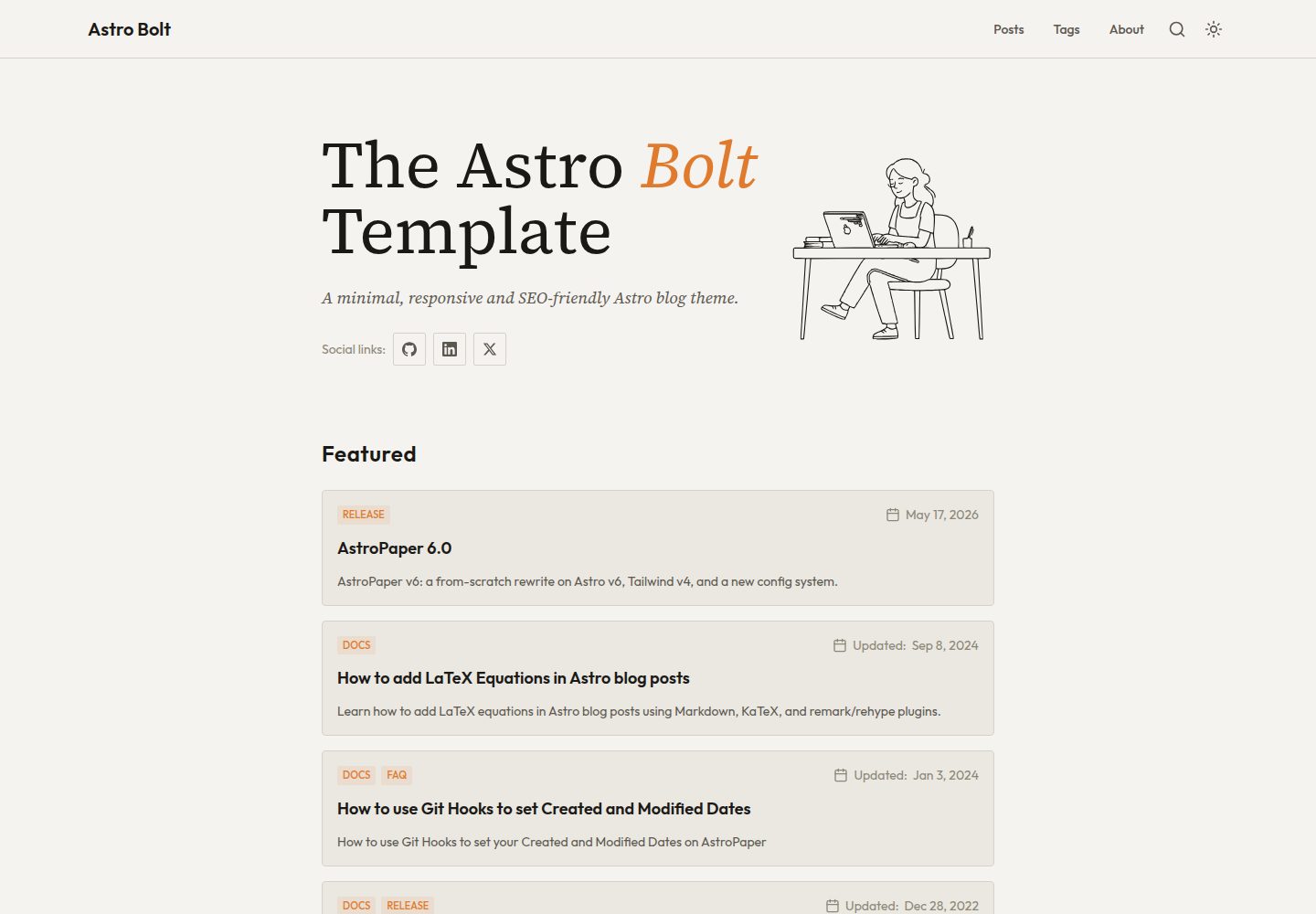 astro-bolt · Desktop homepage