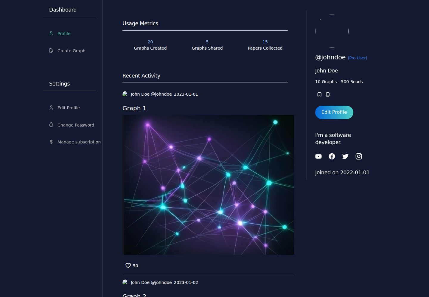 Dashboard_UI_Template · 桌面端首页