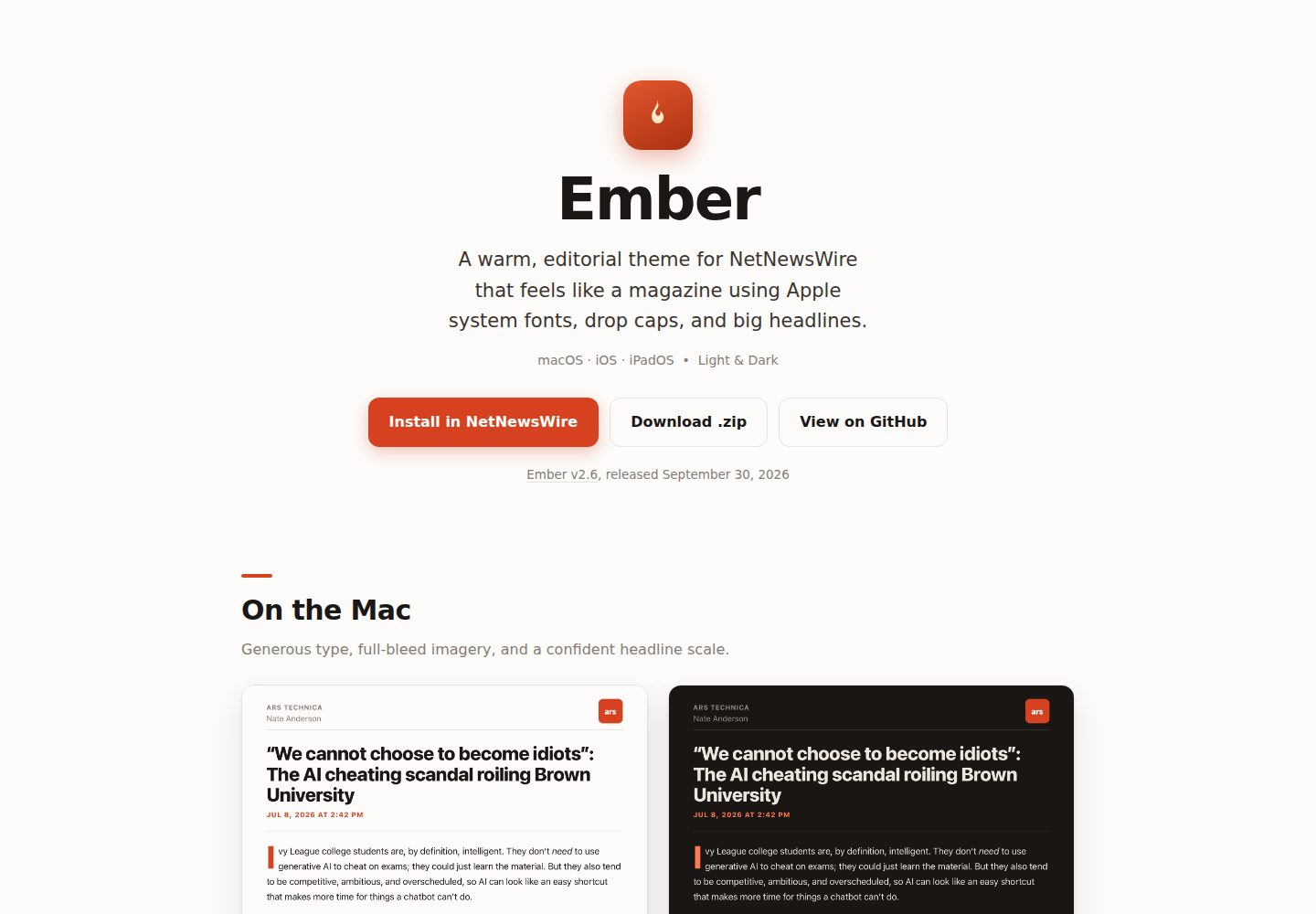 ember-nnw-theme 网站模板截图