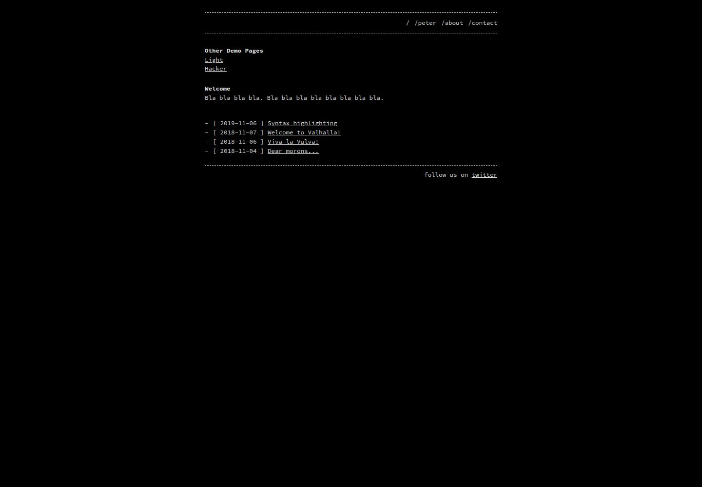 jekyll-theme-console 网站模板截图