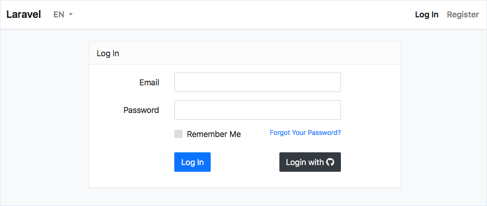 Laravel-Vue-SPA 网站模板截图
