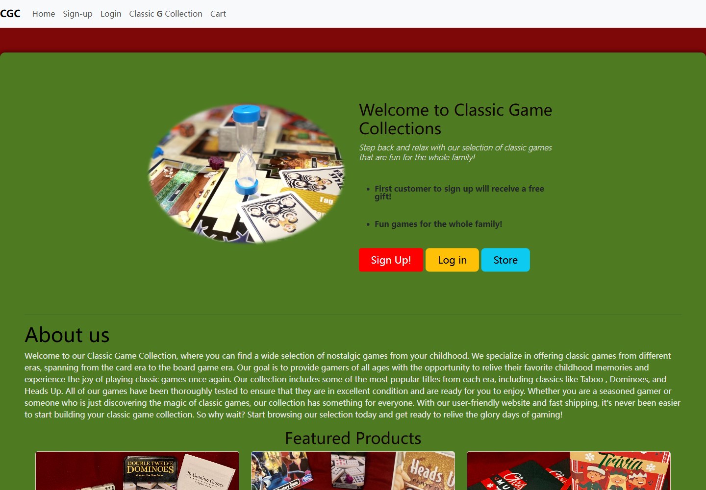 capstone1 · Desktop homepage