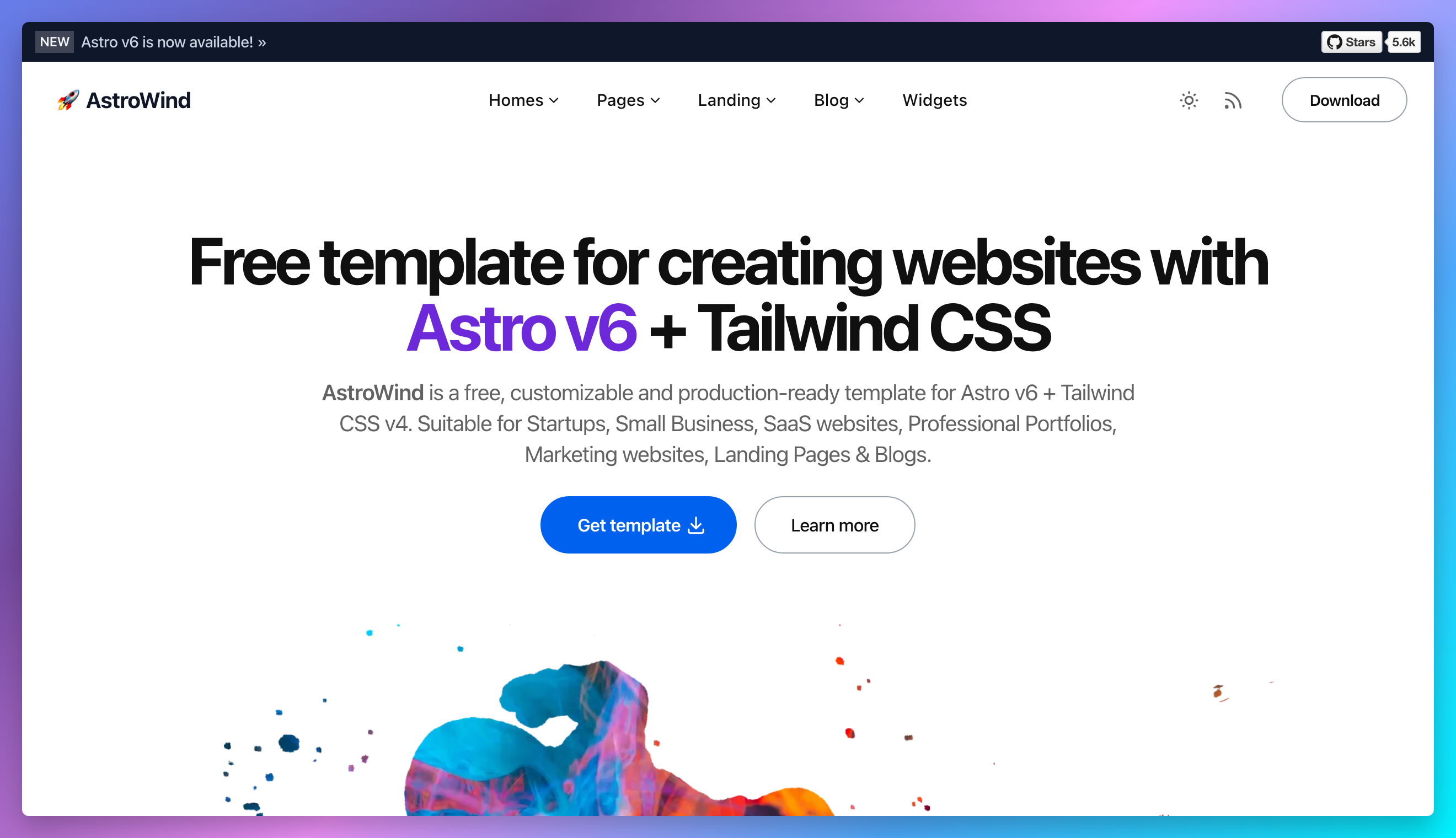 Slate-Landing 网站模板截图