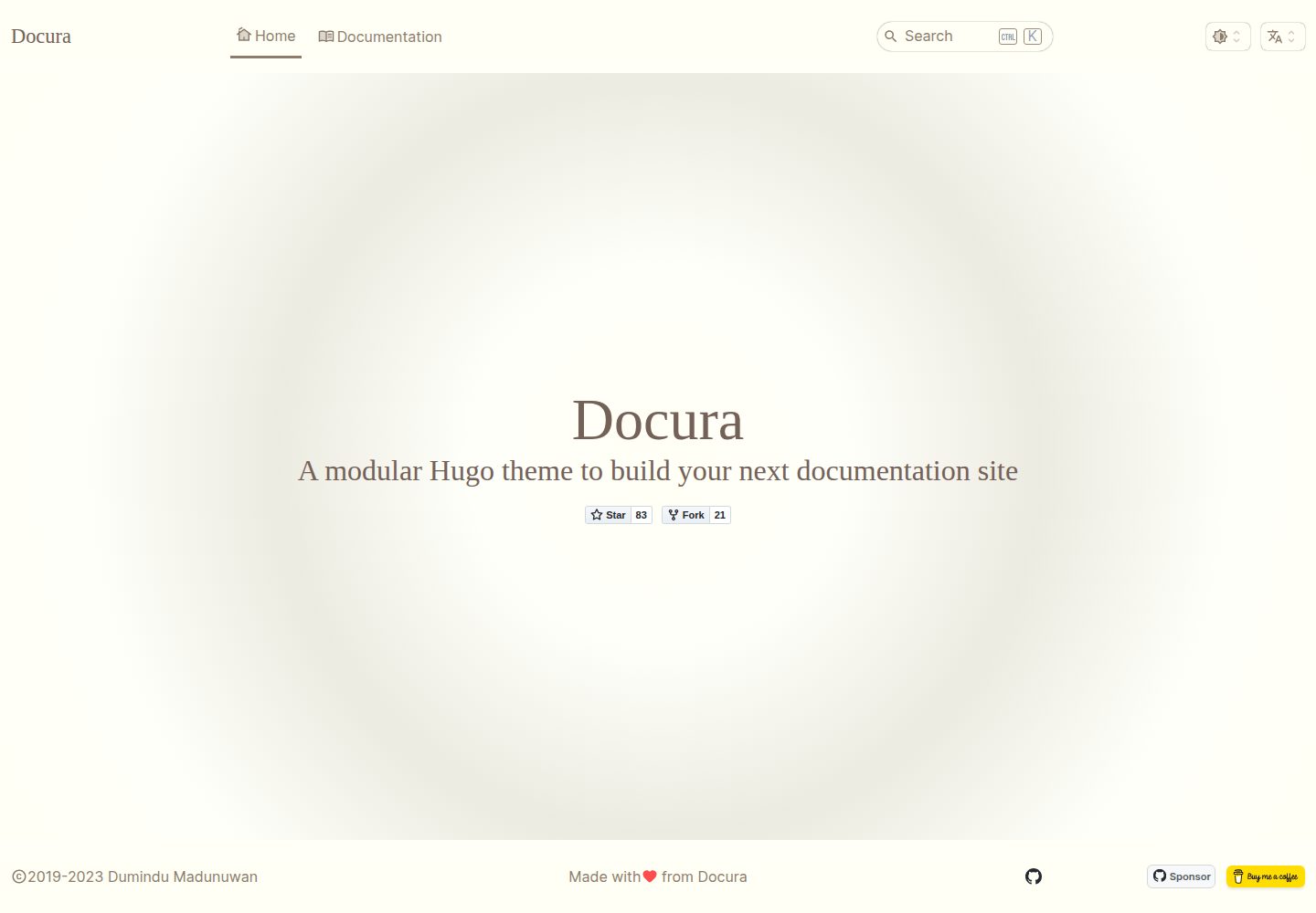 docura 网站模板截图