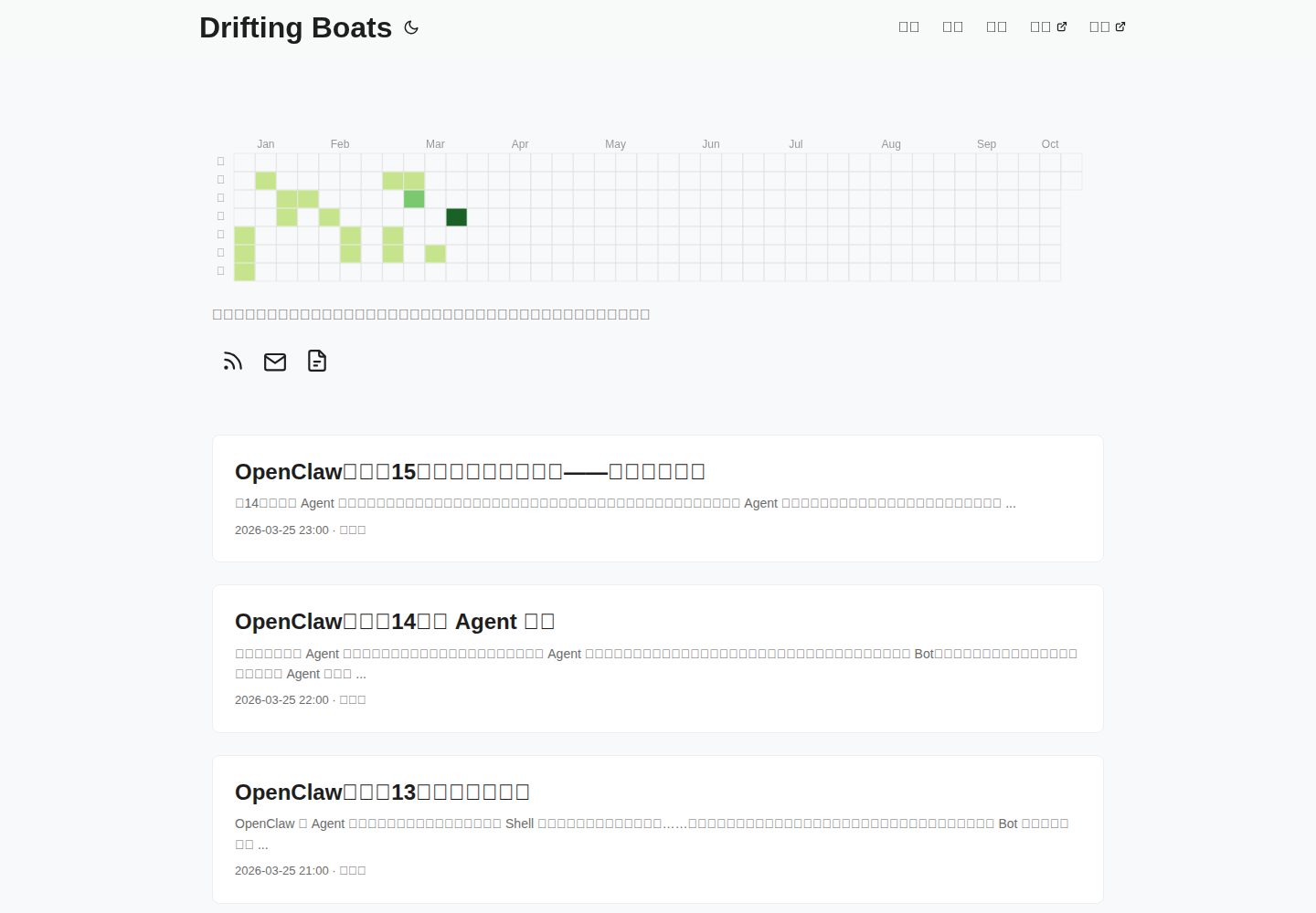 Drifting-PaperMod 网站模板截图