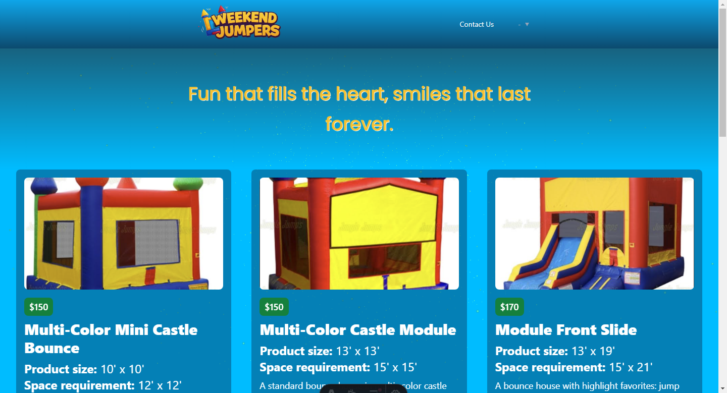 weekendjumpers 网站模板截图