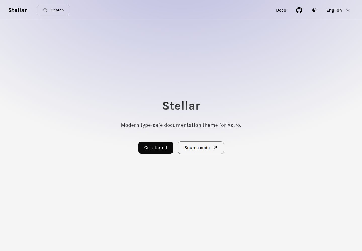 stellar 网站模板截图