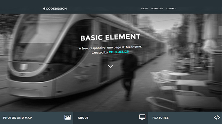 codedesign-basic-element 网站模板截图