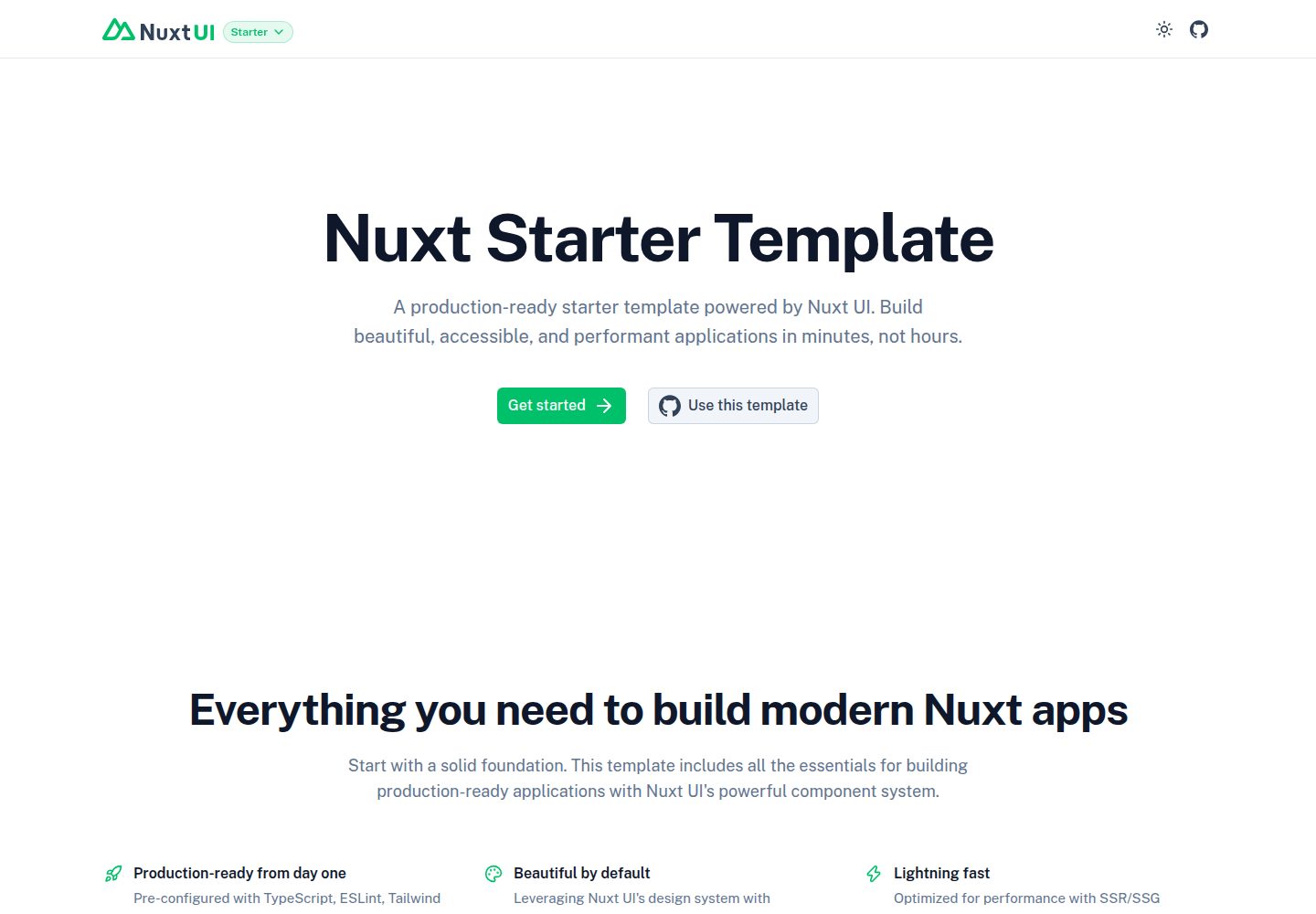 nuxt-app 网站模板截图