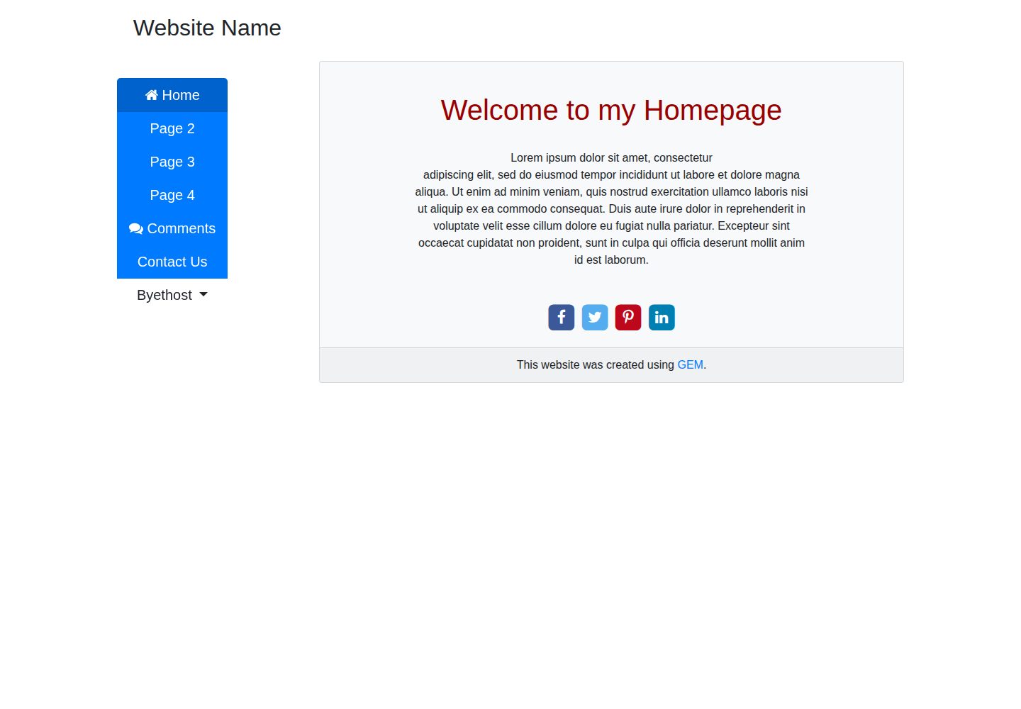 vertical-button-bs4 · Desktop homepage