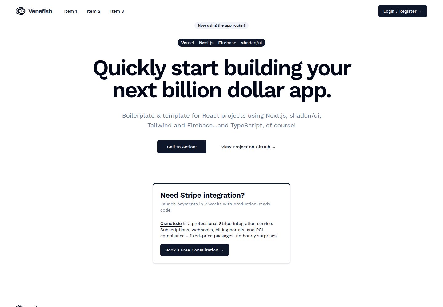 venefish 网站模板截图