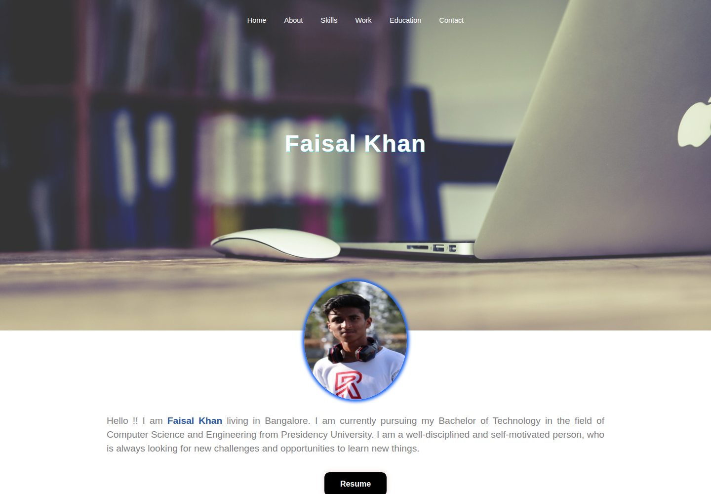 Personal-Portfolio 网站模板截图