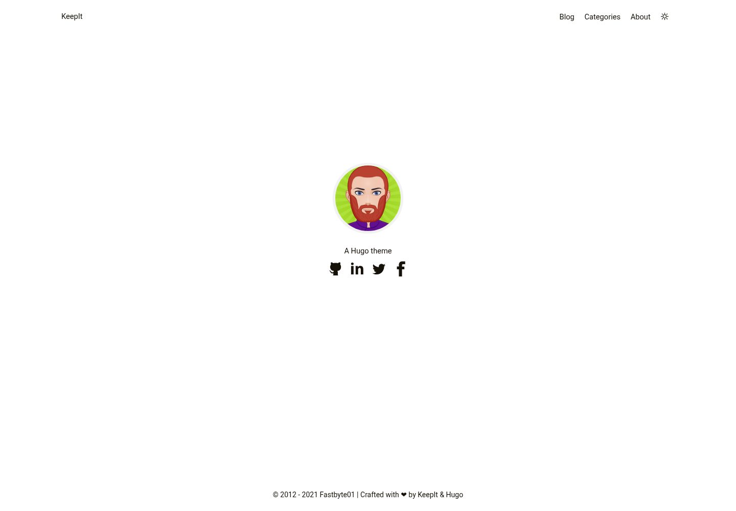 KeepIt 网站模板截图