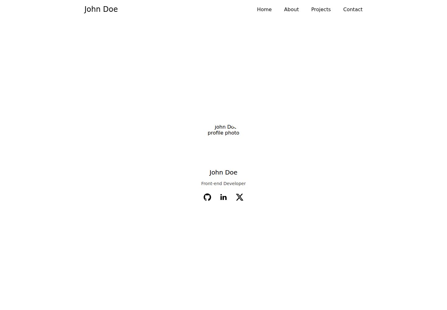 portfolio-template 网站模板截图