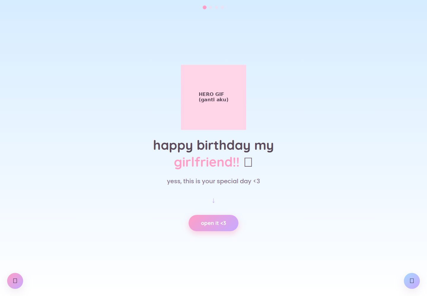 cute-birthday-website 网站模板截图