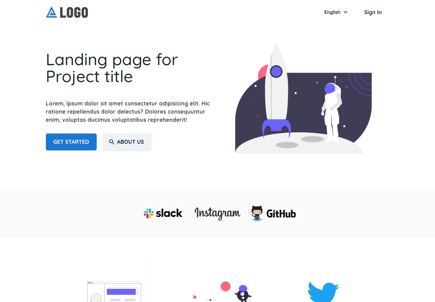 landing-template 网站模板截图
