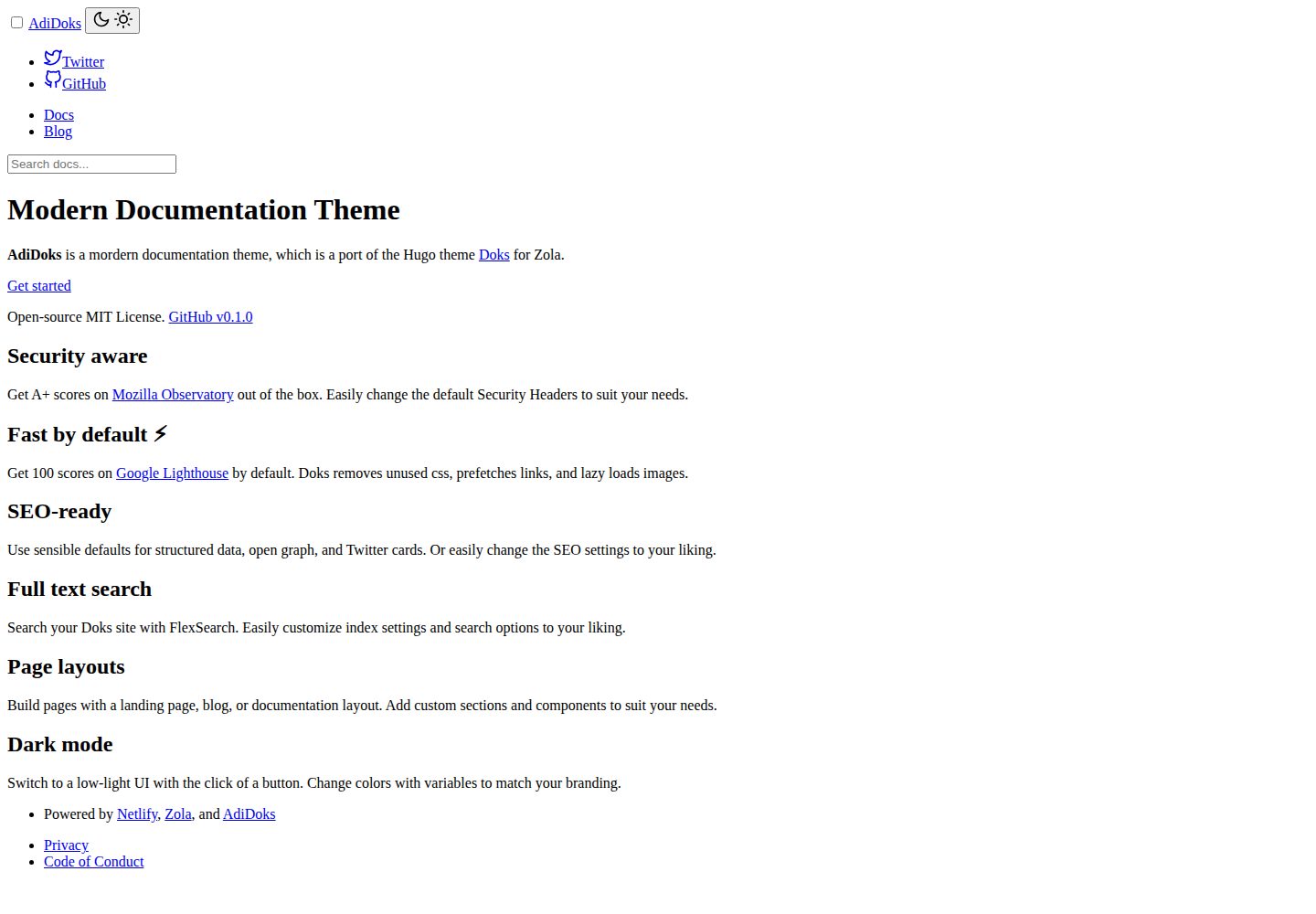 website-theme 网站模板截图