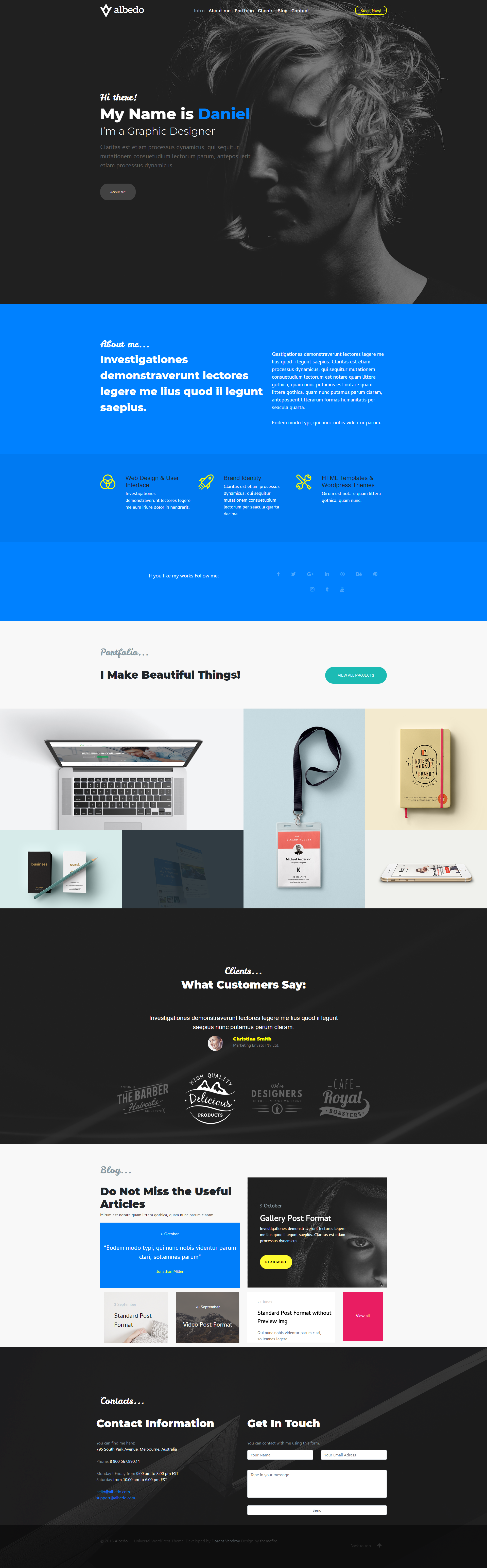 Albedo-Template 网站模板截图