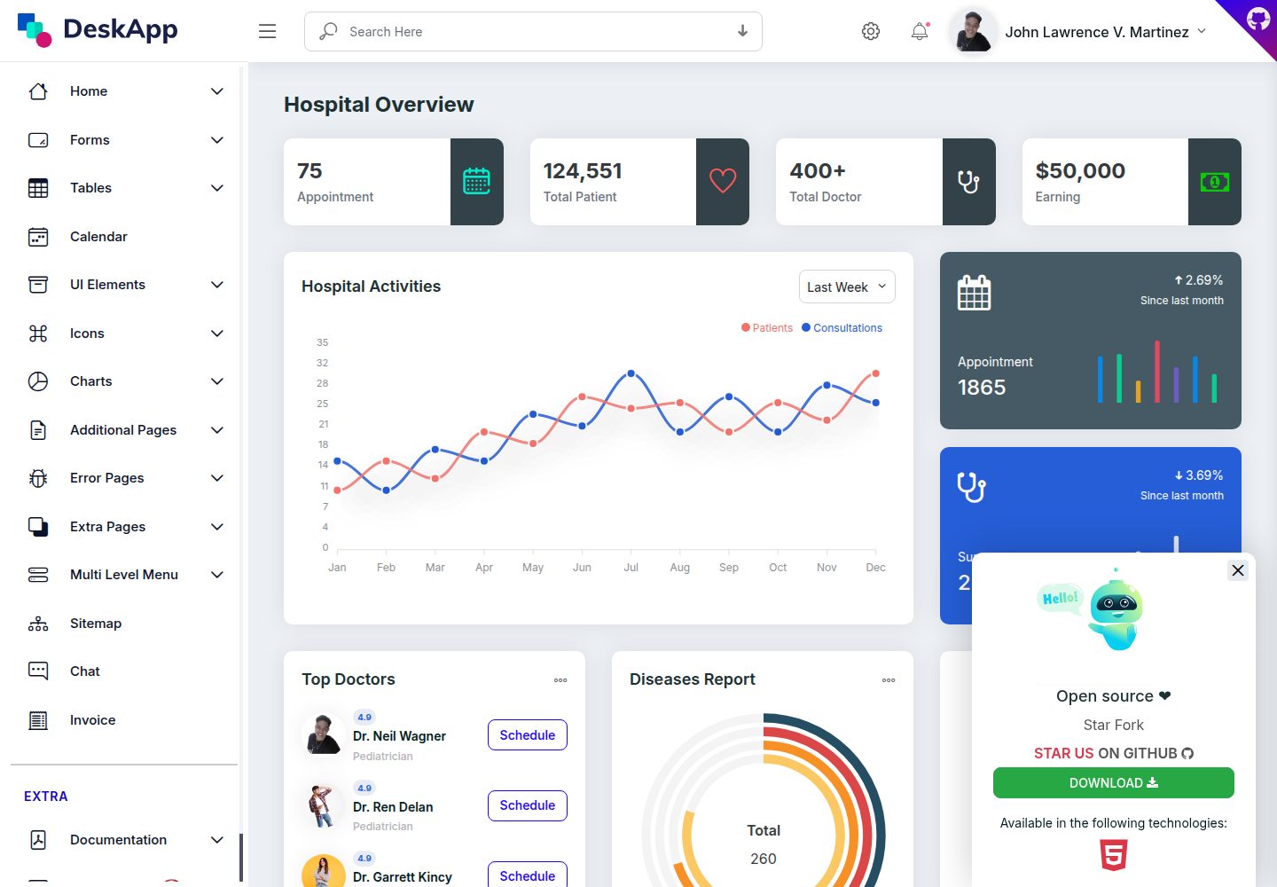 DeskApp 网站模板截图