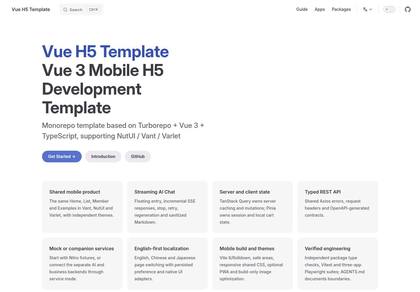 vue-h5-template 网站模板截图