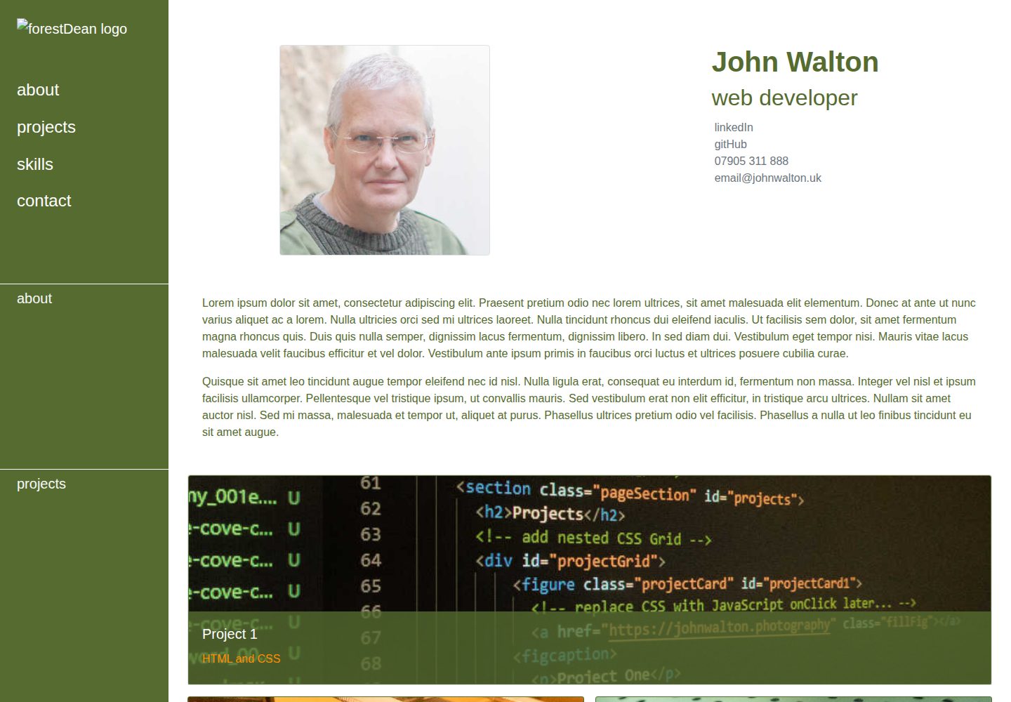 03-portfolio-bootstrap · 桌面端首页