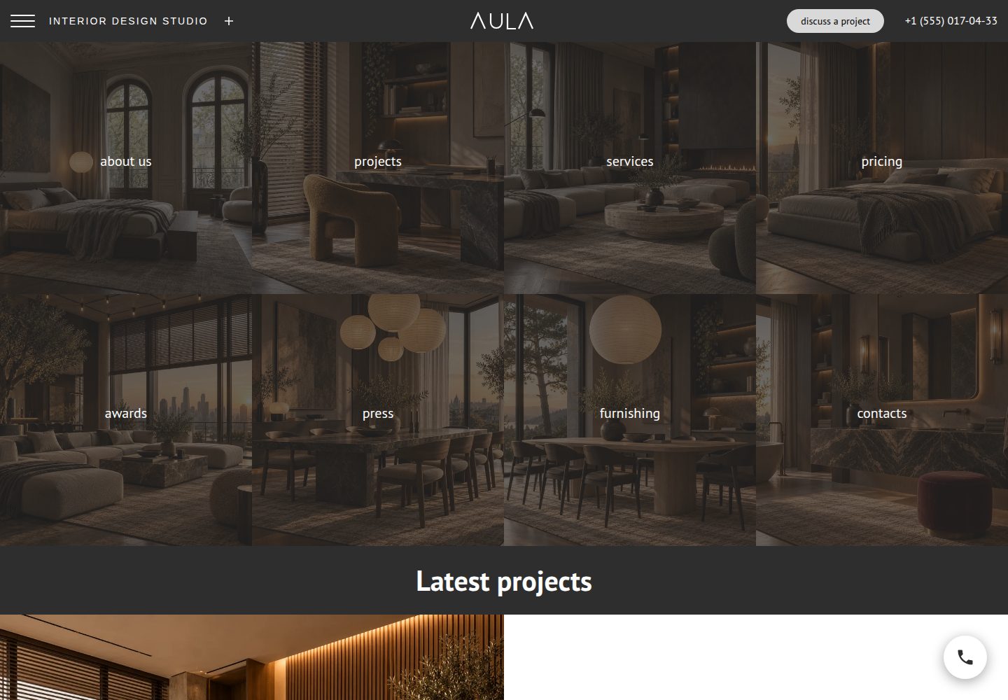 aula-template 网站模板截图