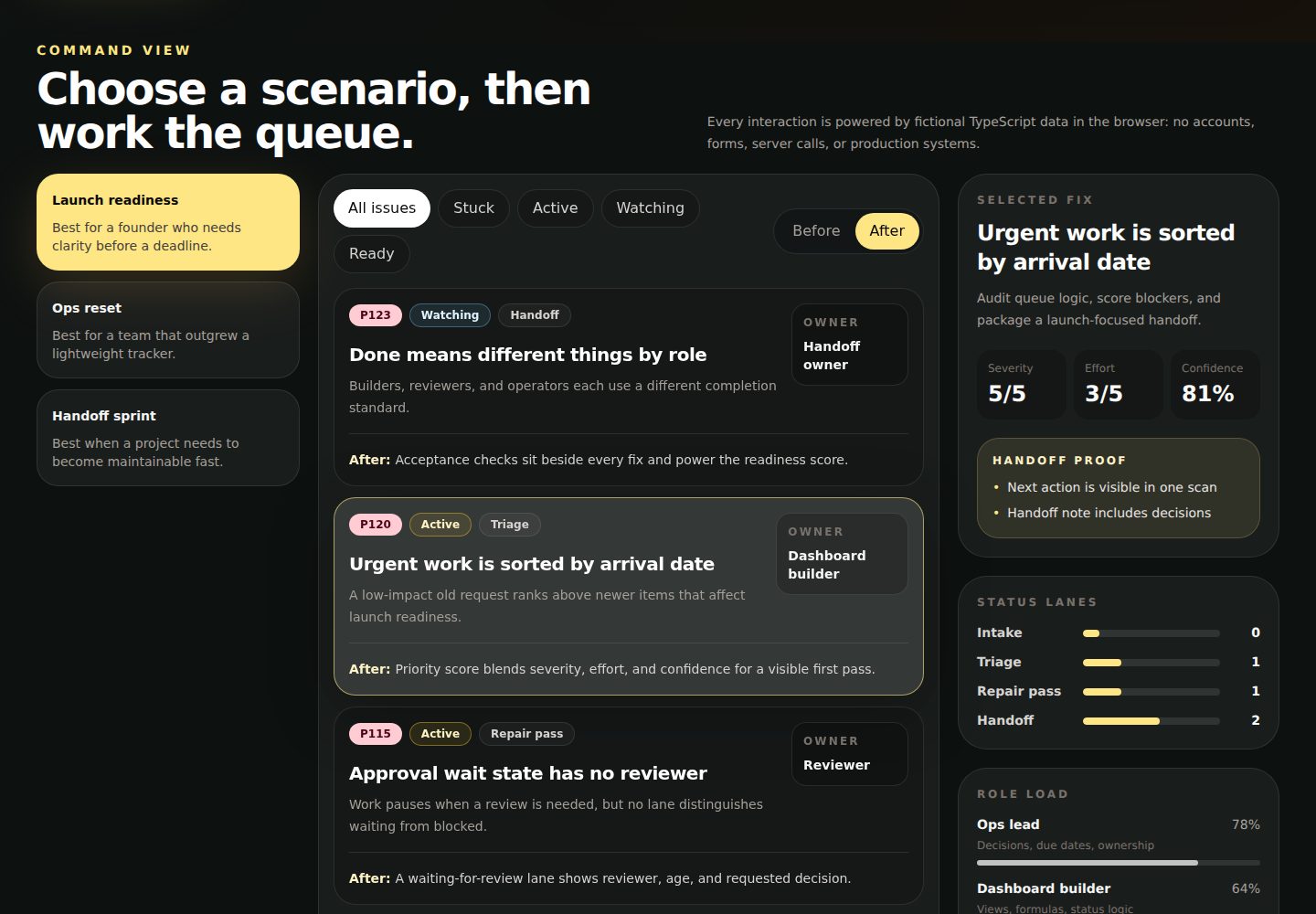 foxhen-workflow-dashboard-cleanup · Desktop homepage