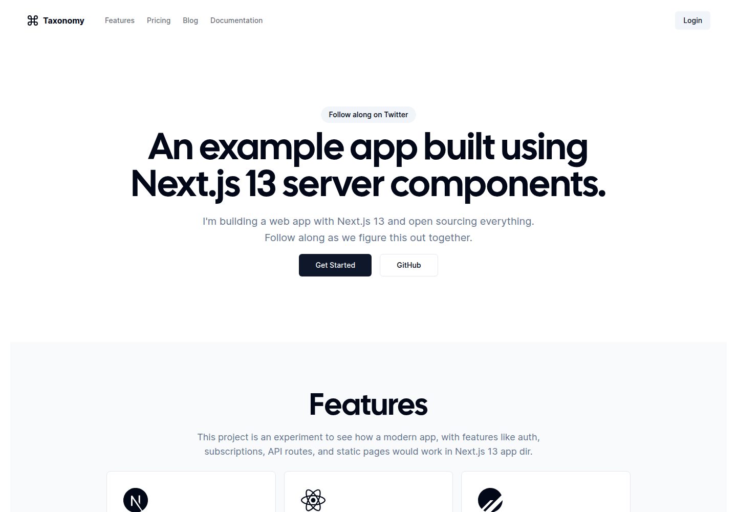 t3-saas-starter 网站模板截图