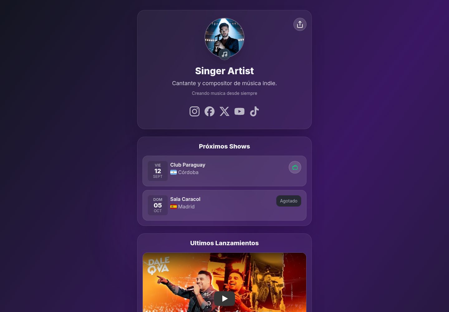 artistree 网站模板截图