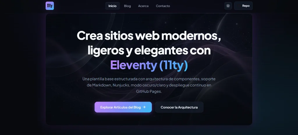 starter-project-eleventy 网站模板截图