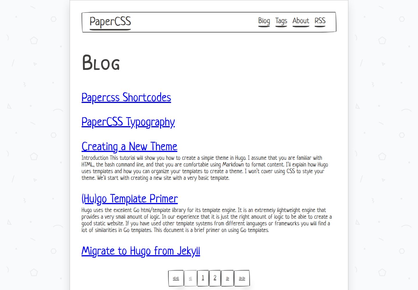 portfolio-papercss-hugo-theme 网站模板截图