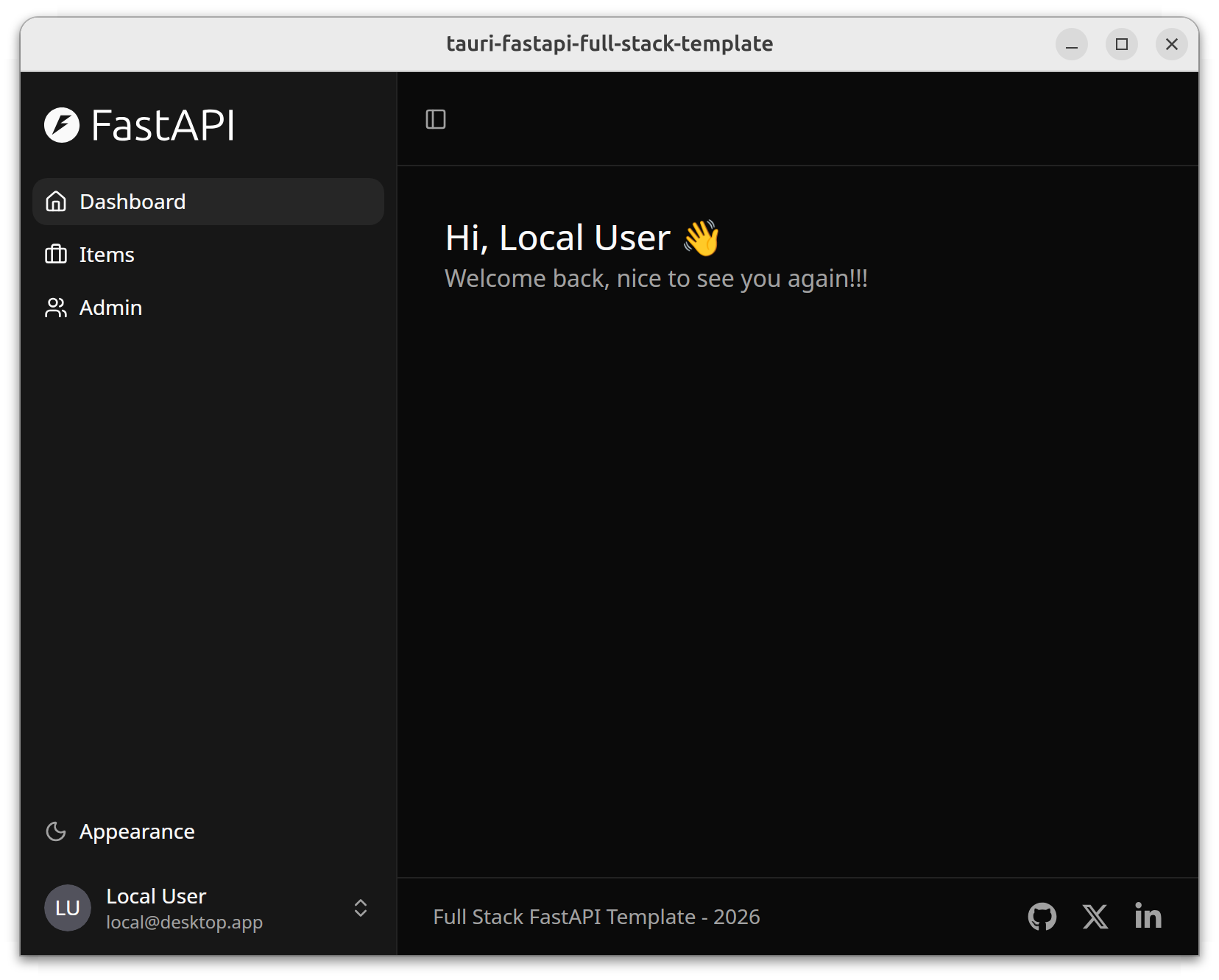 tauri-fastapi-full-stack-template 网站模板截图