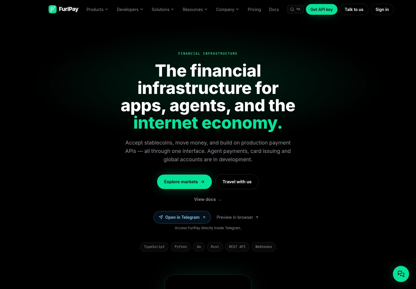 furlpay-solana-actions-template · Desktop homepage